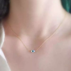 5/$45 Gold Evil eye necklace